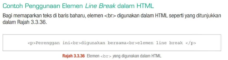 HTML p and br tag example